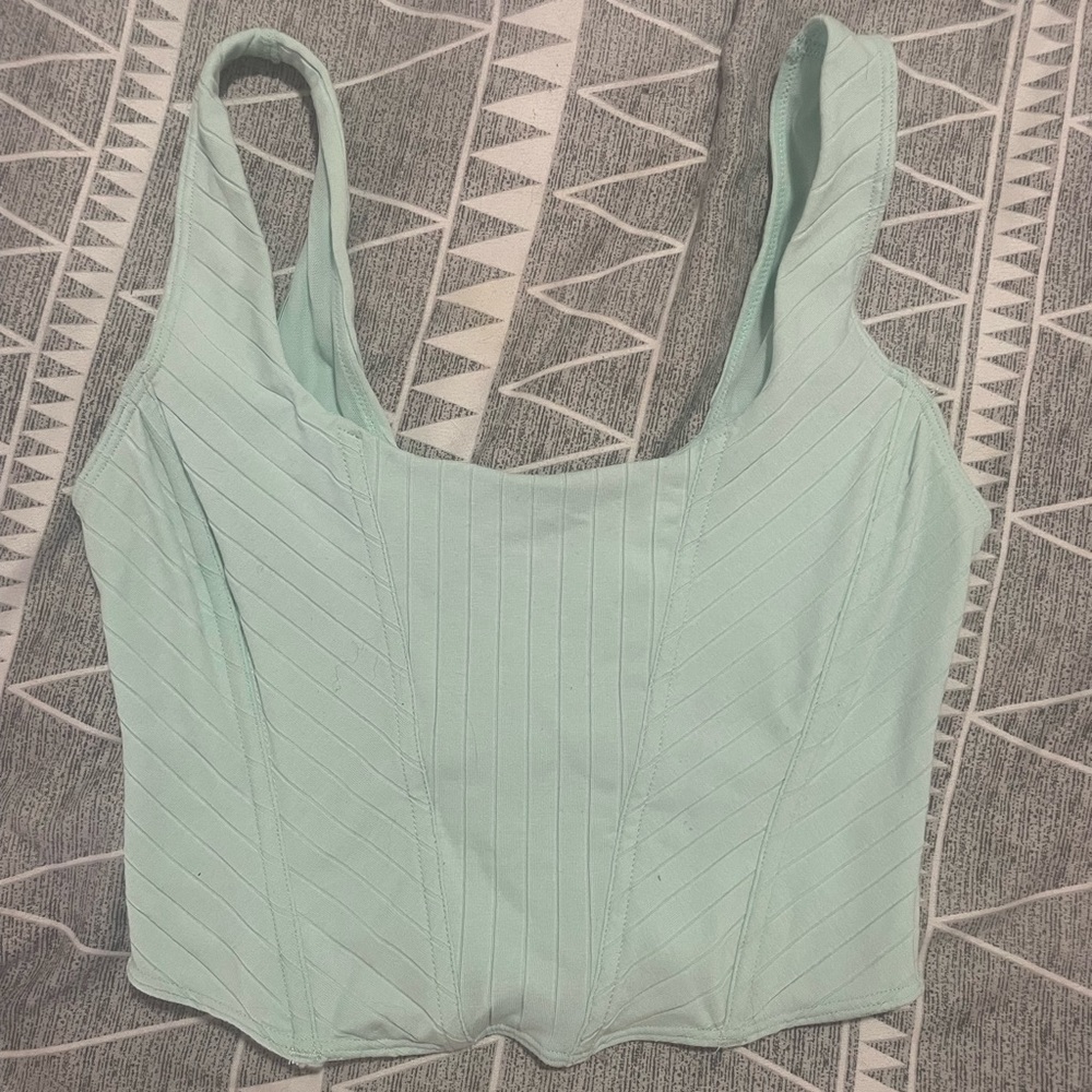 Light green Tank/Corset top